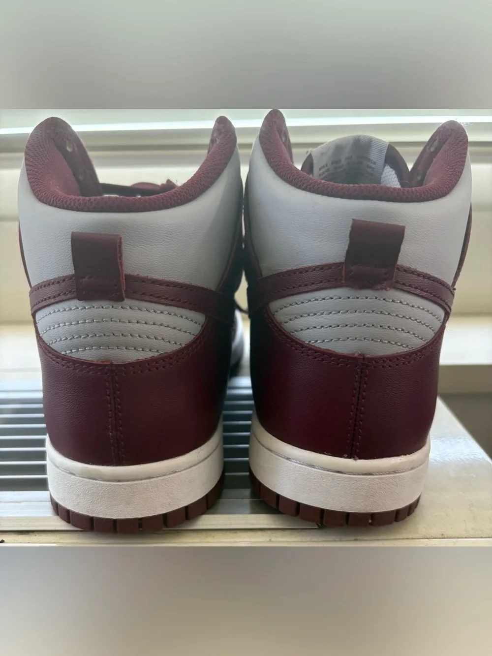 Nike 2022 Dunk High Dark Beetroot Burgundy Grey Sneakers Size 10 - Pristine